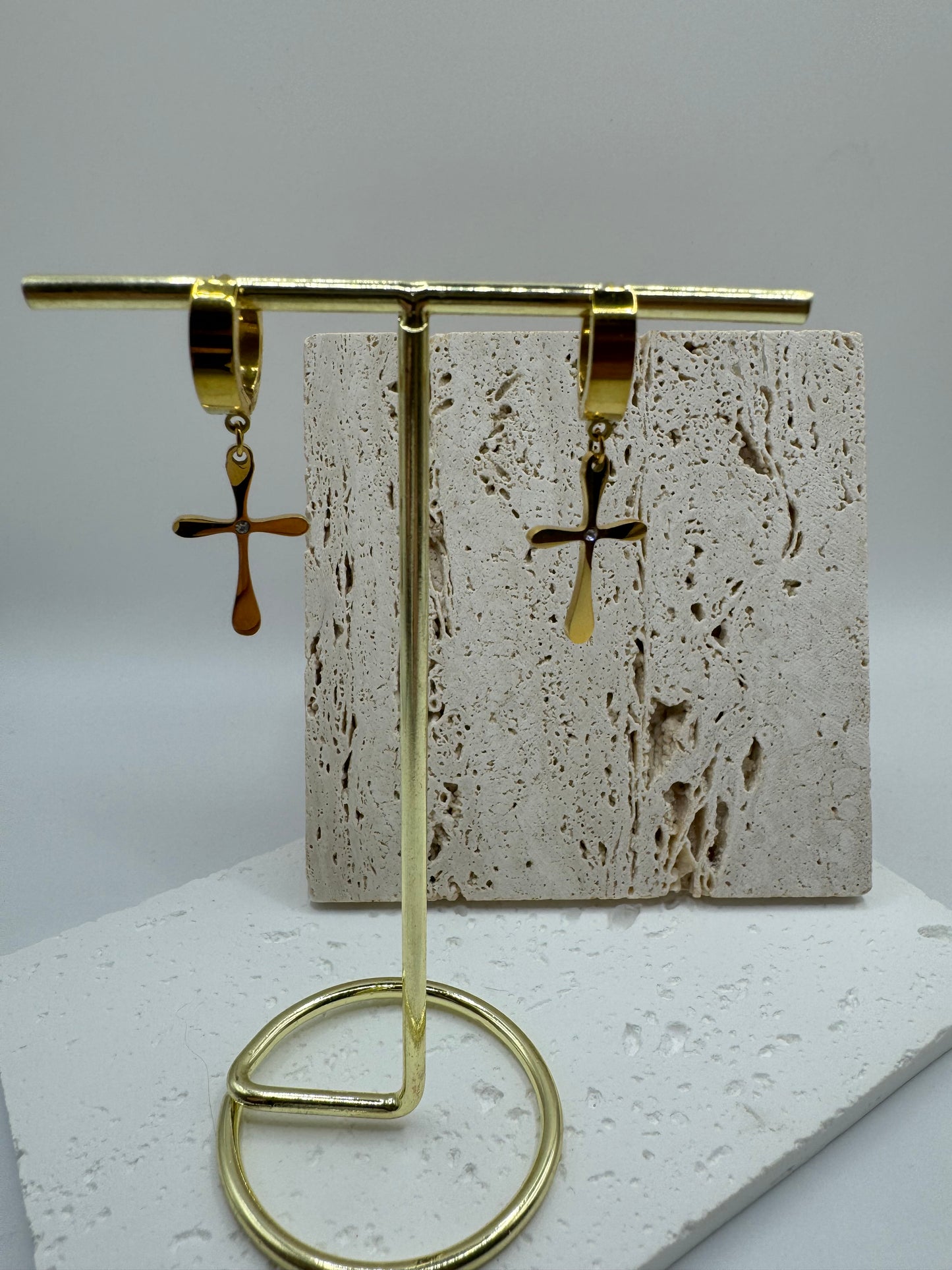 Cross earrings