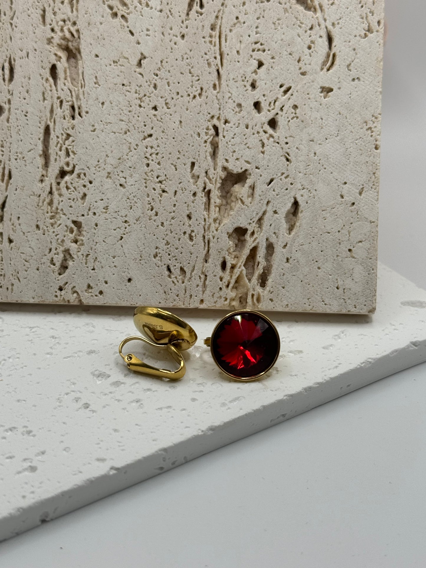 Vintage red earrings