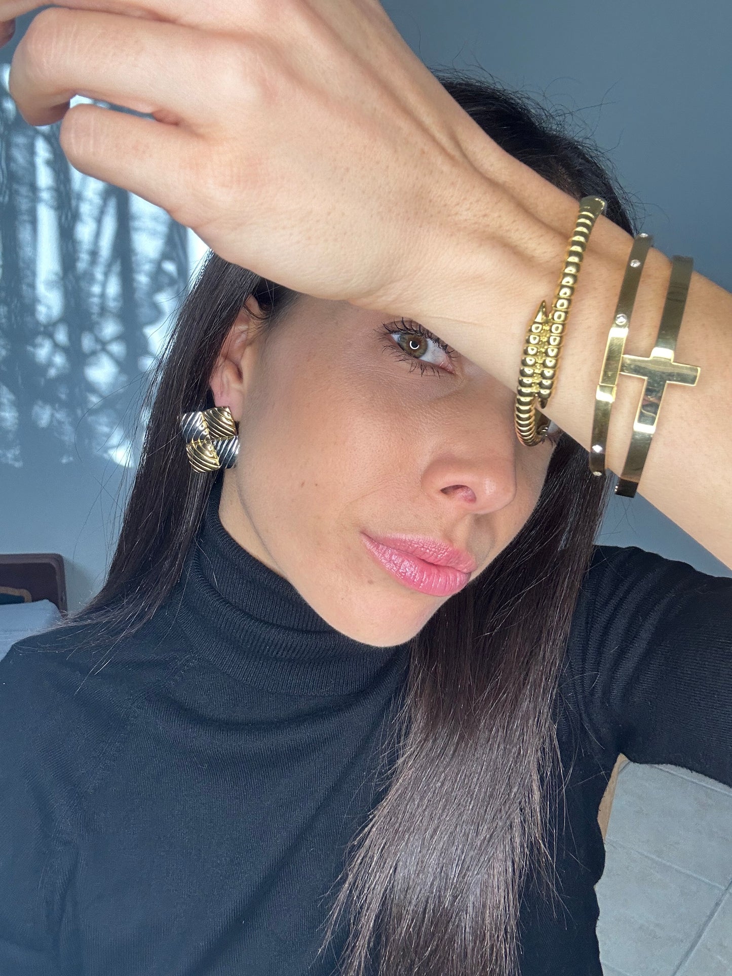 Double earrings