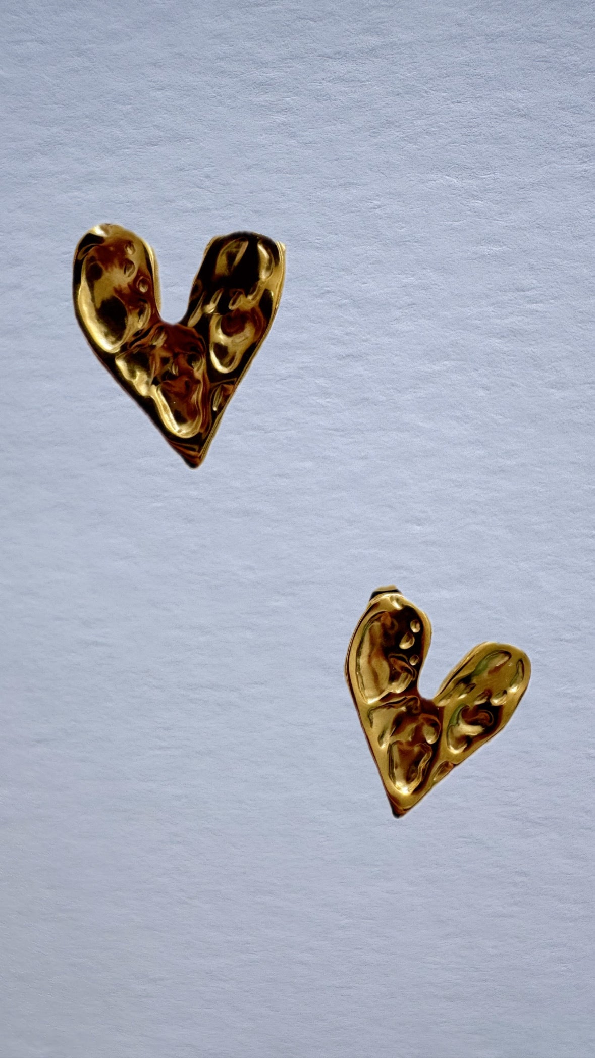 Melty hearty earrings