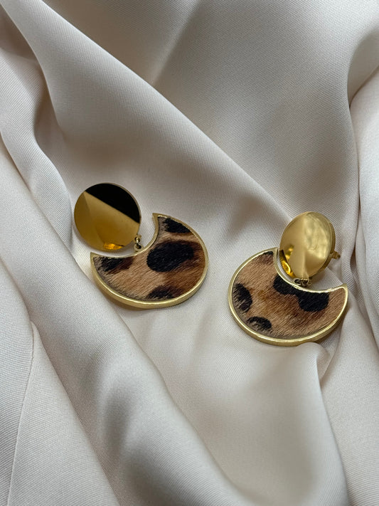 Leopard earrings
