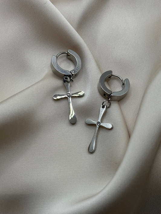 Cross earrings